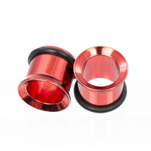 Custom O Ring CNC Metall Drehen Teile Aluminium Rot anodierte Ersatzteile CNC Service